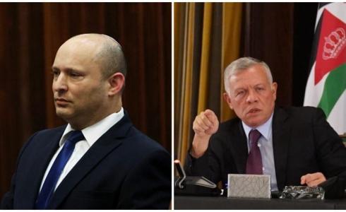 الملك عبدالله مع بينيت