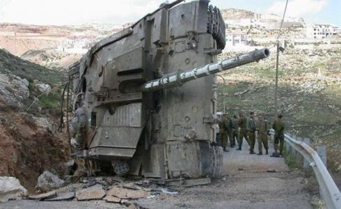 دبابة للجيش الاسرائيلي خلال حرب لبنان 2006