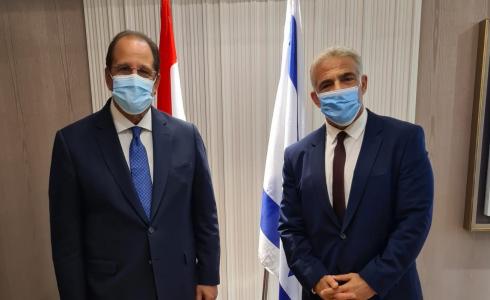 يائير لابيد والوزير عباس كامل