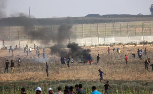 مسيرات غزة يوم أمس على الحدود الشرقية للقطاع
