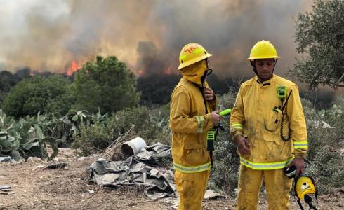 اندلاع حرائق في اسرائيل