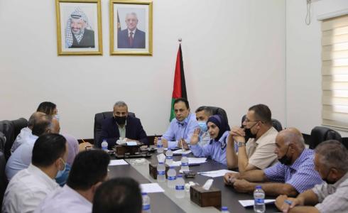 قلقيلية : الاجتماع الدوري للجنة المرورية في المحافظة