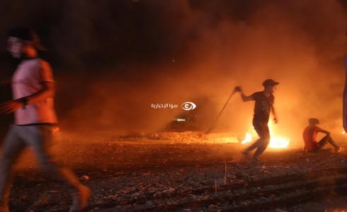 فعاليات الإرباك الليلي على حدود قطاع غزة