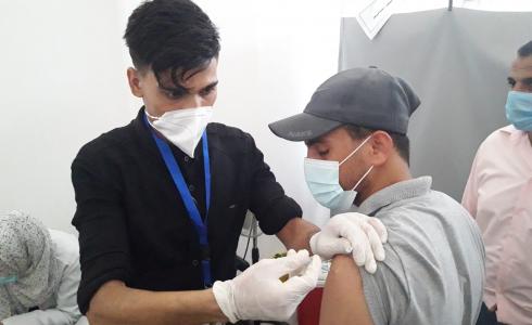 تطعيم لقاح كورونا في غزة