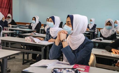 طالبات في المدارس الحكومية بغزة