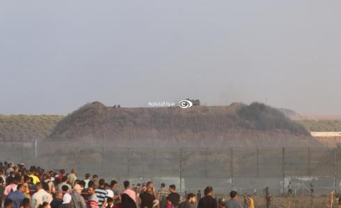 فلسطينيون يتظاهرون قرب حدود غزة