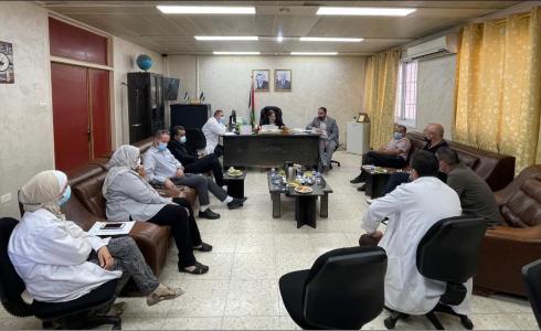 اجتماع وزيرة الصحة مي الكيلة في مستشفى رفيديا