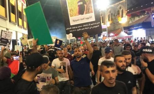 مسيرات في جنين دعما للأسرى الستة - أرشيف