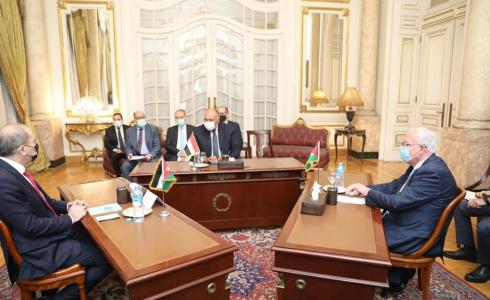 رياض المالكي وسامح شكري وأيمن الصفدي