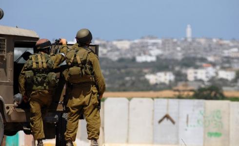 جنود الجيش الإسرائيلي على حدود قطاع غزة