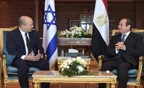 نفتالي بينيت وعبد الفتاح السيسي