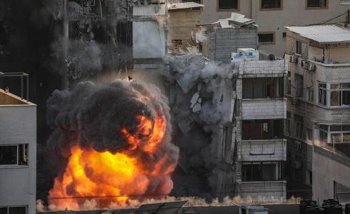 قصف اسرائيلي على  قطاع غزة