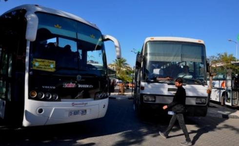 حافلات نقل الموظفين في غزة