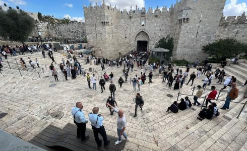 منطقة باب العامود تشهد توترًا