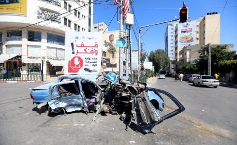 حادث سير في غزة - أرشيفية