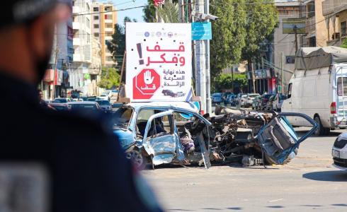 حملة في غزة للحد من السرعة وتفادي حوادث السير