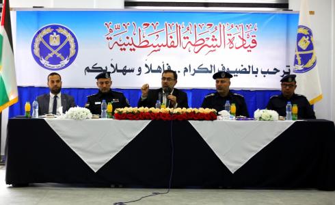 اجتماع مع قيادة شرطة المرور والنجدة في غزة