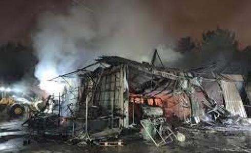 اندلاع حريق هائل في ديمونا