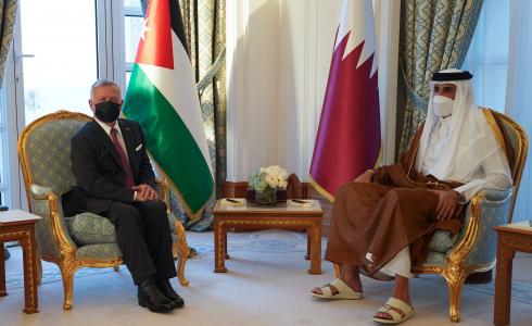 ملك الأردن وأمير قطر