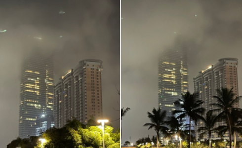 تشكل الضباب في الإمارات