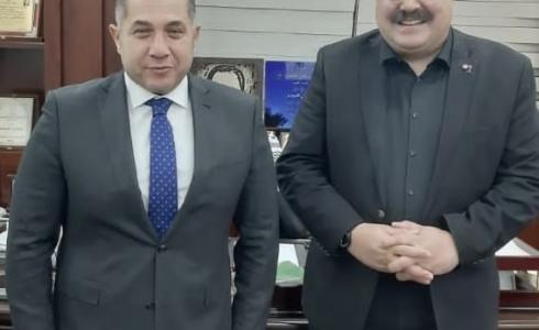 صيدم والسفير المصري لدى دولة فلسطين.