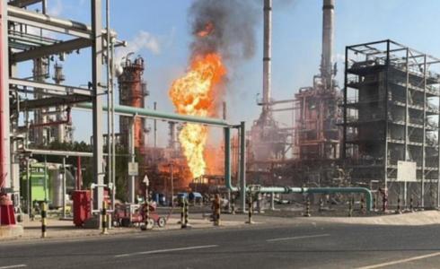 انفجار وحريق مصفاة الاحمدي