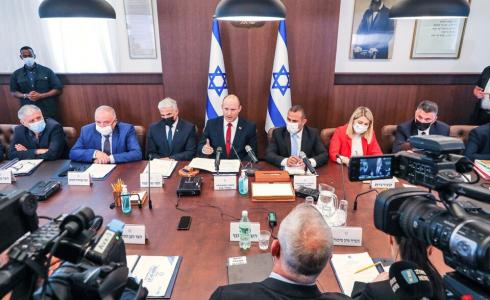جلسة للحكومة الاسرائيلية برئاسة نفتالي بينت