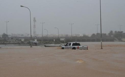 فيضانات بسبب اعصار شاهين في سلطنة عمان