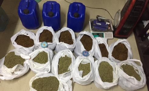 مواد يشتبه أنها مخدرة في القدس.