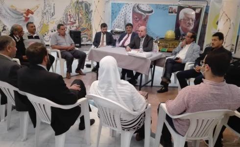 الهباش يلتقي ممثلي الجالية الفلسطينية في الجزائر