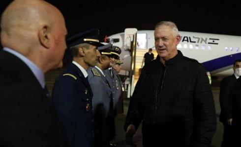 وزير الجيش الإسرائيلي بيني غانتس يصل المغرب