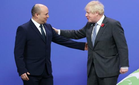 بينيت وبوريس جونسون في مؤتمر المناخ