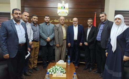 نقابة الموظفين تلتقي رئيس متابعة العمل الحكومي عصام الدعليس