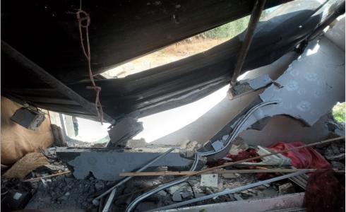 البيوت المتضررة في قطاع غزة