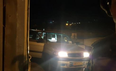 المركبة التي تم عليها إطلاق النار في نابلس