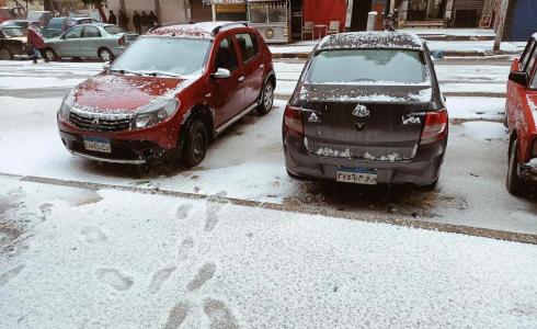 تساقط الثلوج على مدينة الإسكندرية