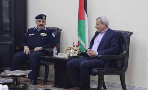 محافظ قلقيلية يلتقي مدير عام الشرطة اللواء يوسف الحلو