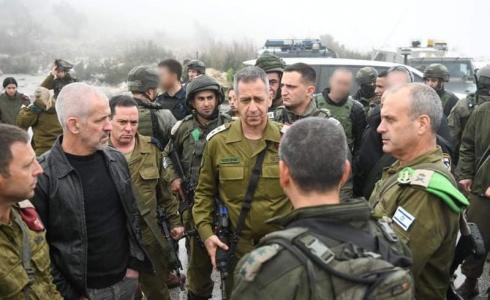 كوخافي يتفقد موقع عملية إطلاق النار في نابلس