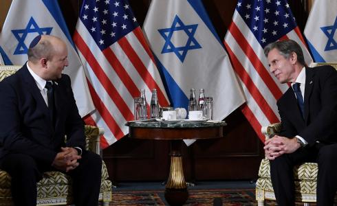 أنتوني بلينكن خلال لقائه نفتالي بينيت