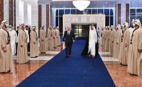 نفتالي بينيت يصل إلى أبو ظبي