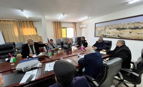 اجتماع وزارة الأشغال في غزة مع اتحاد المقاولين