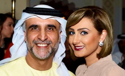 حبيب غلوم وزوجته هيفاء حسين