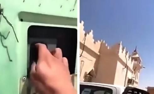 شاهد شخص يعتدي على مسجد في القصيم السعودية