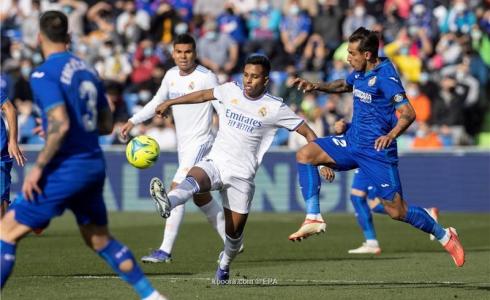 من مباراة ريال مدريد وخيتافي اليوم