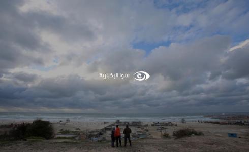 بدي تأثير المنخفض الجوي في غزة