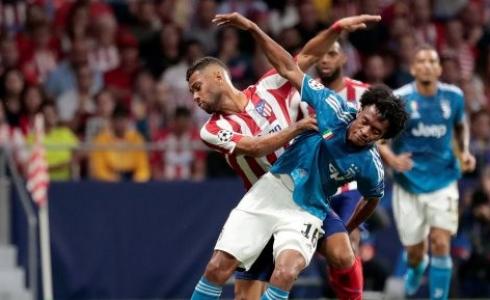 من مباراة يوفنتوس وأتلتيكو مدريد - ارشيف