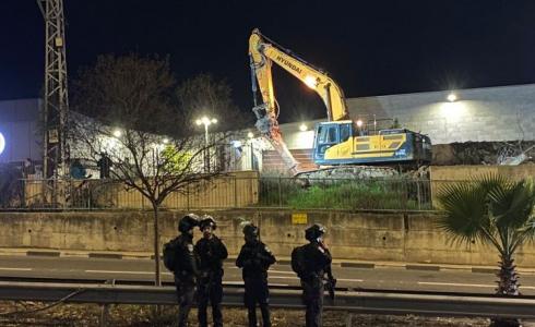 هدم مبنى من 3 طوابق في الناصرة