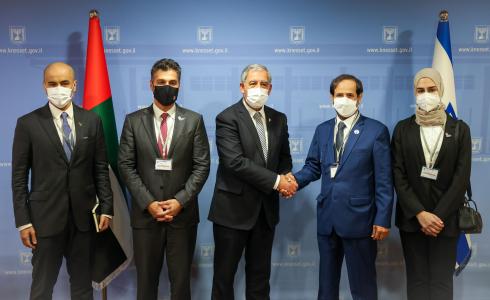 وفد إماراتي رسمي يزور رئيس الكنيست الإسرائيلي