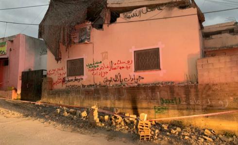 منزل الأسير محمود جرادات غرب جنين