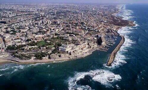 صورة جوية لمدينة يافا